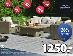 Jysk JUTLANDIA STAVERN loungeset aanbieding