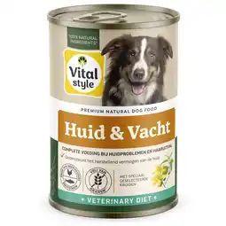 Pets Place Vitalstyle Blik Huid + Vacht - Hondenvoer - Kip Varken 400 g aanbieding
