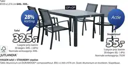 Jysk JUTLANDIA HAGEN tafel aanbieding