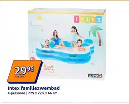 Action Intex familiezwembad 4-persoons | 229 x 229 x 66 cm aanbieding