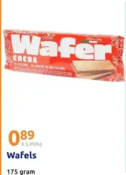 Action € 5,09/kg Wafels aanbieding