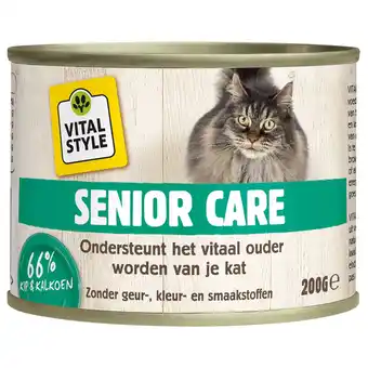 Pets Place Vitalstyle Senior Care - Kattenvoer - 200 g aanbieding