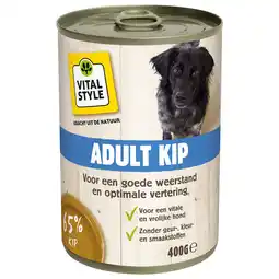 Pets Place Vitalstyle Blik Vitaal Vlees Adult - Hondenvoer - 400 g aanbieding