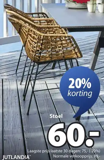 Jysk ILDERHUSE stoelen aanbieding