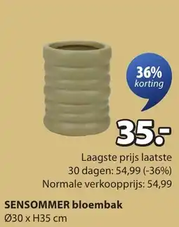 Jysk SENSOMMER bloembak aanbieding