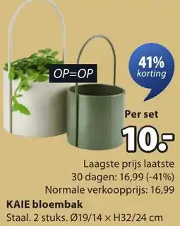 Jysk KAIE bloembak aanbieding