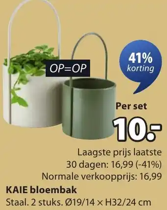 Jysk KAIE bloembak aanbieding