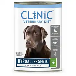 Pets Place Clinic Vd Dog Hypoallergenic Chunks - Hondendieetvoer - Eend 415 g aanbieding