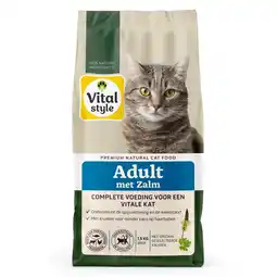Pets Place Vitalstyle Adult - Kattenbrokken - Zalm 1.5 kg aanbieding