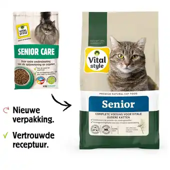 Pets Place Vitalstyle Senior - Kattenbrokken - 1.5 kg aanbieding
