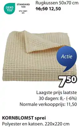 Jysk KORNBLOMST sprei aanbieding