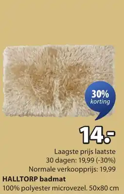 Jysk HALLTORP badmat aanbieding