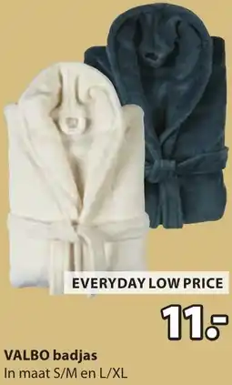 Jysk VALBO badjas aanbieding