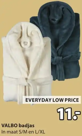 Jysk VALBO badjas aanbieding