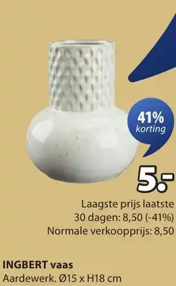 Jysk INGBERT vaas aanbieding