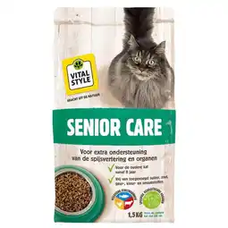 Pets Place Vitalstyle Senior Care - Kattenvoer - 1.5 kg aanbieding