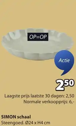 Jysk SIMON schaal aanbieding