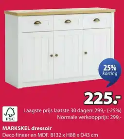 Jysk MARKSKEL dressoir aanbieding