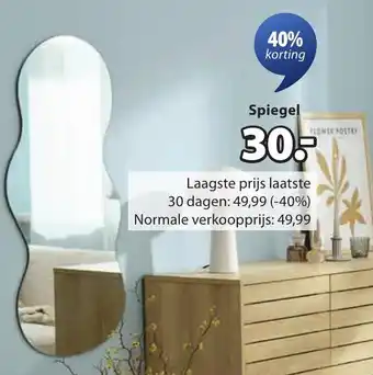 Jysk REJSBY spiegel aanbieding