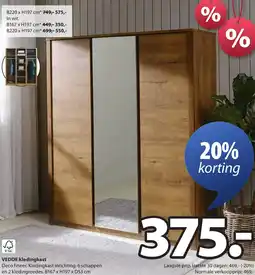 Jysk VEDDE kledingkast aanbieding