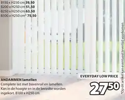 Jysk ANDAMMEN lamellen aanbieding