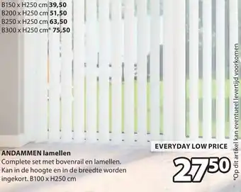 Jysk ANDAMMEN lamellen aanbieding