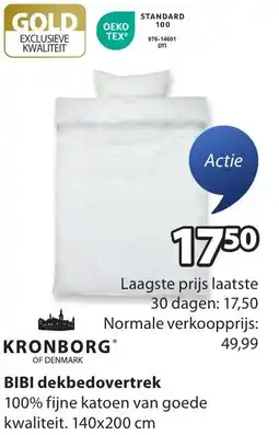 Jysk BIBI dekbedovertrek aanbieding
