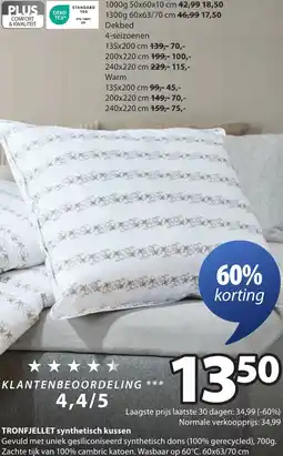 Jysk TRONFJELLET synthetisch kussen aanbieding