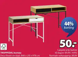 Jysk TRAPPEDAL bureau aanbieding