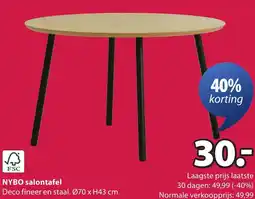 Jysk NYBO salontafel aanbieding