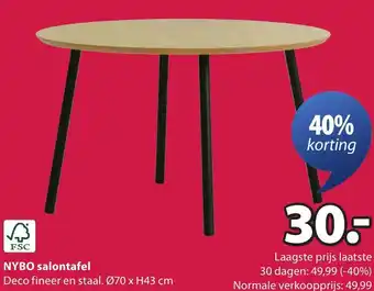 Jysk NYBO salontafel aanbieding