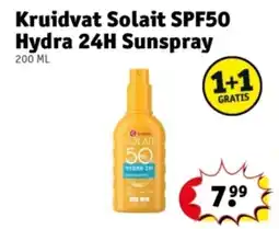Kruidvat Kruidvat Solait SPF50 Hydra 24H Sunspray aanbieding