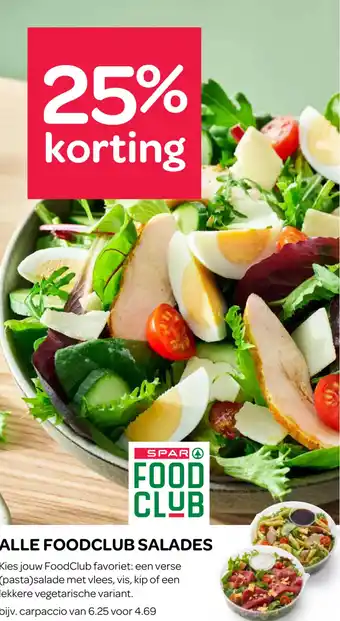 Spar Alle foodclub salades aanbieding
