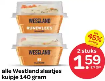 Spar Alle Westland slaatjes aanbieding