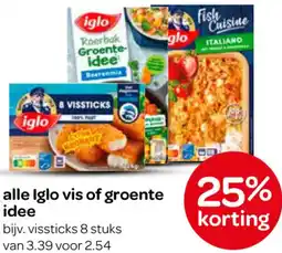 Spar Alle Iglo vis of groente idee aanbieding