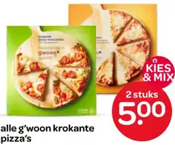 Spar Alle g'woon krokante pizza's aanbieding