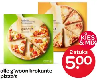 Spar Alle g'woon krokante pizza's aanbieding