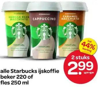 Spar Alle Starbucks ijskoffie aanbieding