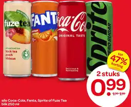 Spar Alle Coca-Cola, Fanta, Sprite of Fuze Tea aanbieding