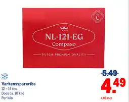 Makro Varkensspareribs aanbieding