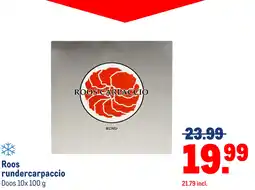 Makro Roos rundercarpaccio aanbieding