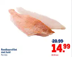 Makro Roodbaarsfilet met huid aanbieding