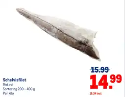 Makro Schelvisfilet Met vel aanbieding