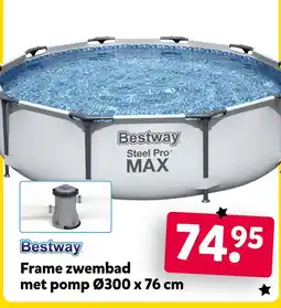 Intertoys Bestway Frame zwembad met pomp aanbieding