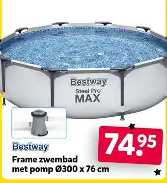 Intertoys Bestway Frame zwembad met pomp aanbieding