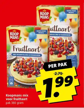 Boni Koopmans mix voor fruittaart aanbieding