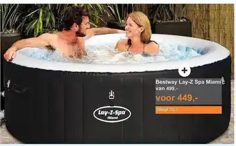 Tuinmeubelland Bestway lay-z spa miami aanbieding