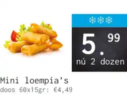 Naanhof Mini loempia's aanbieding