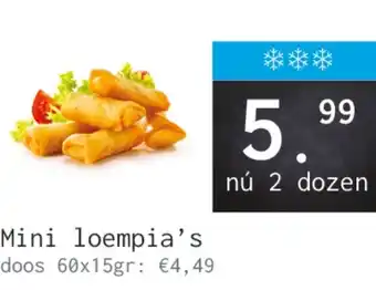 Naanhof Mini loempia's aanbieding