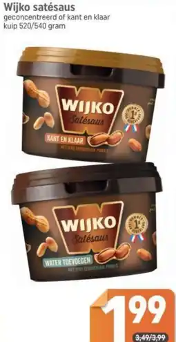 Dagwinkel Wijko satésaus aanbieding